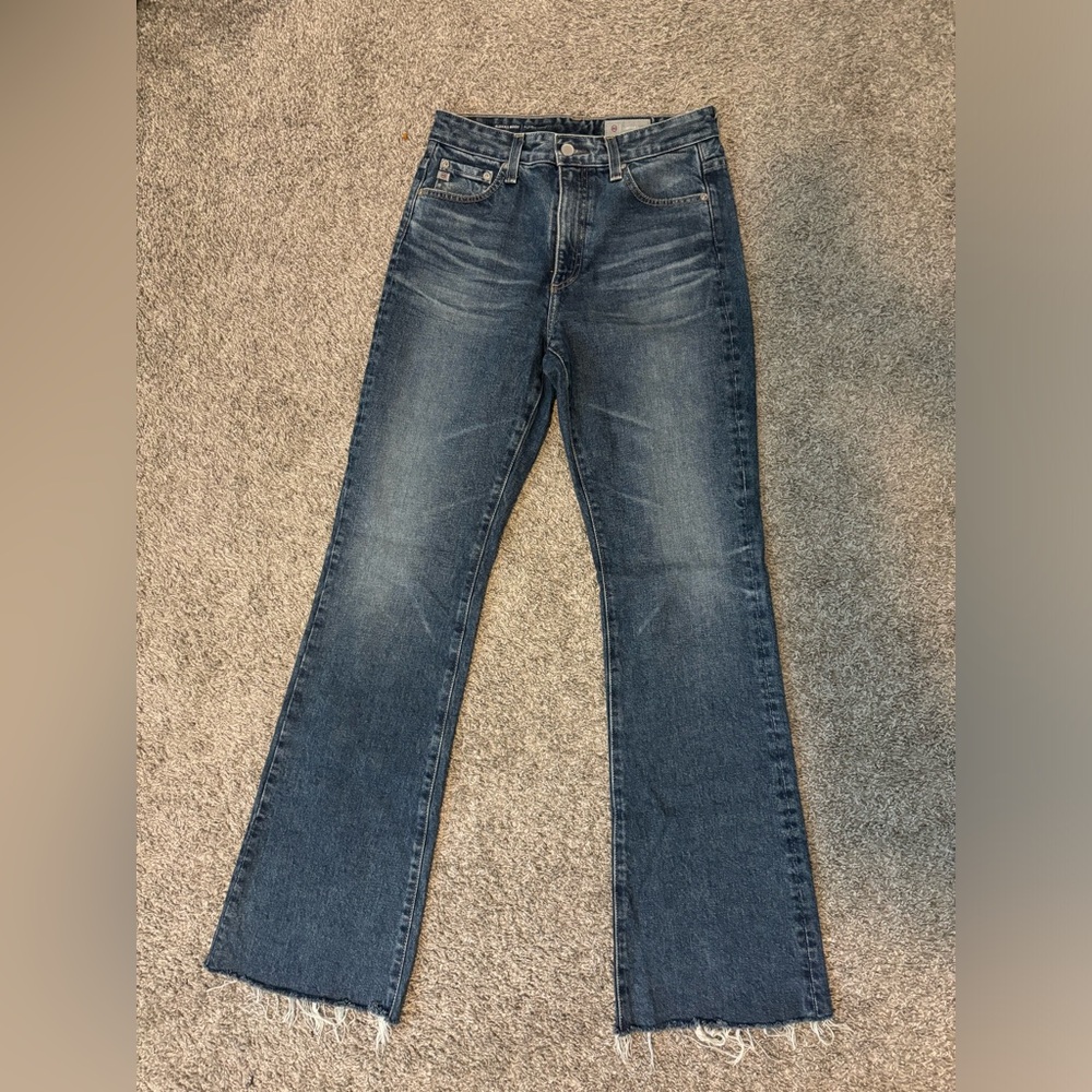 AG Adriano Goldschmied Dark Blue Flare Jeans